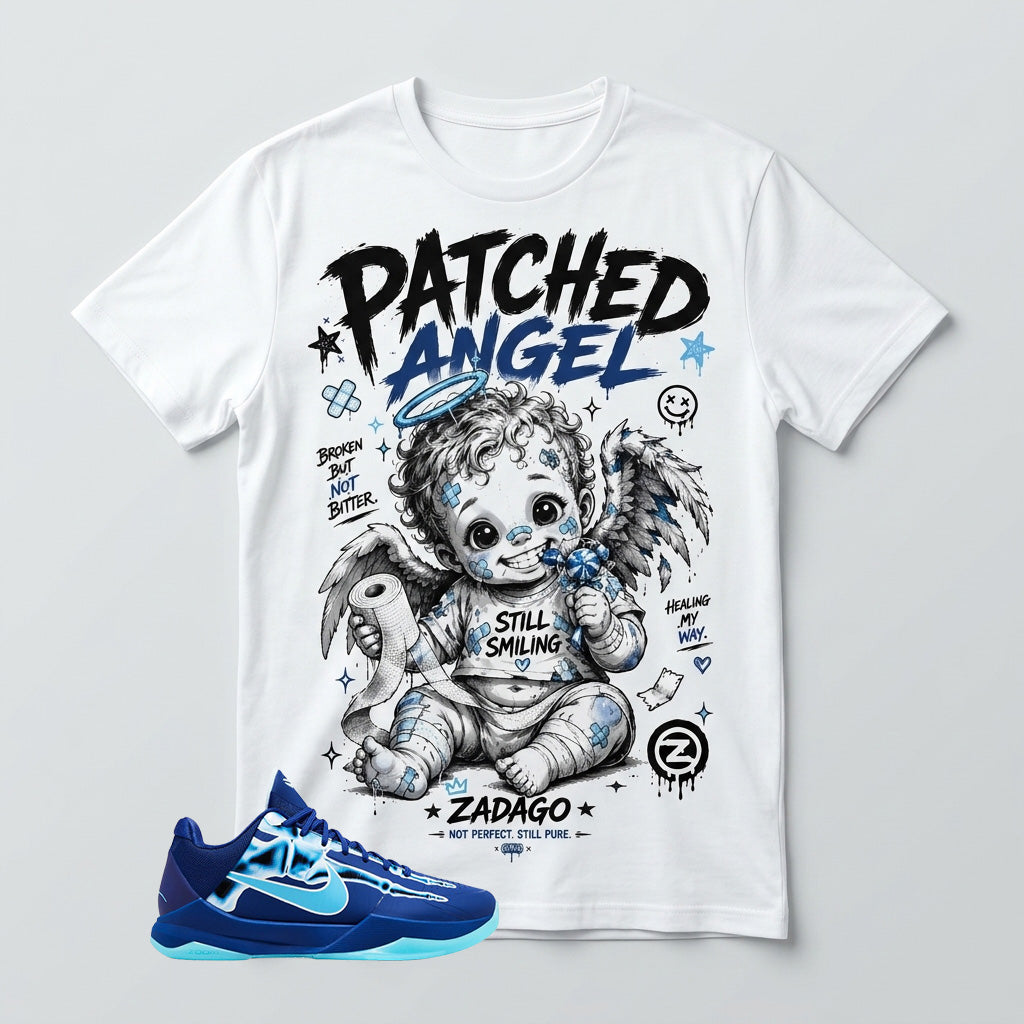 Patched Angel Graphic Tee - Shirt To Match Kobe 5 Protro X-Ray