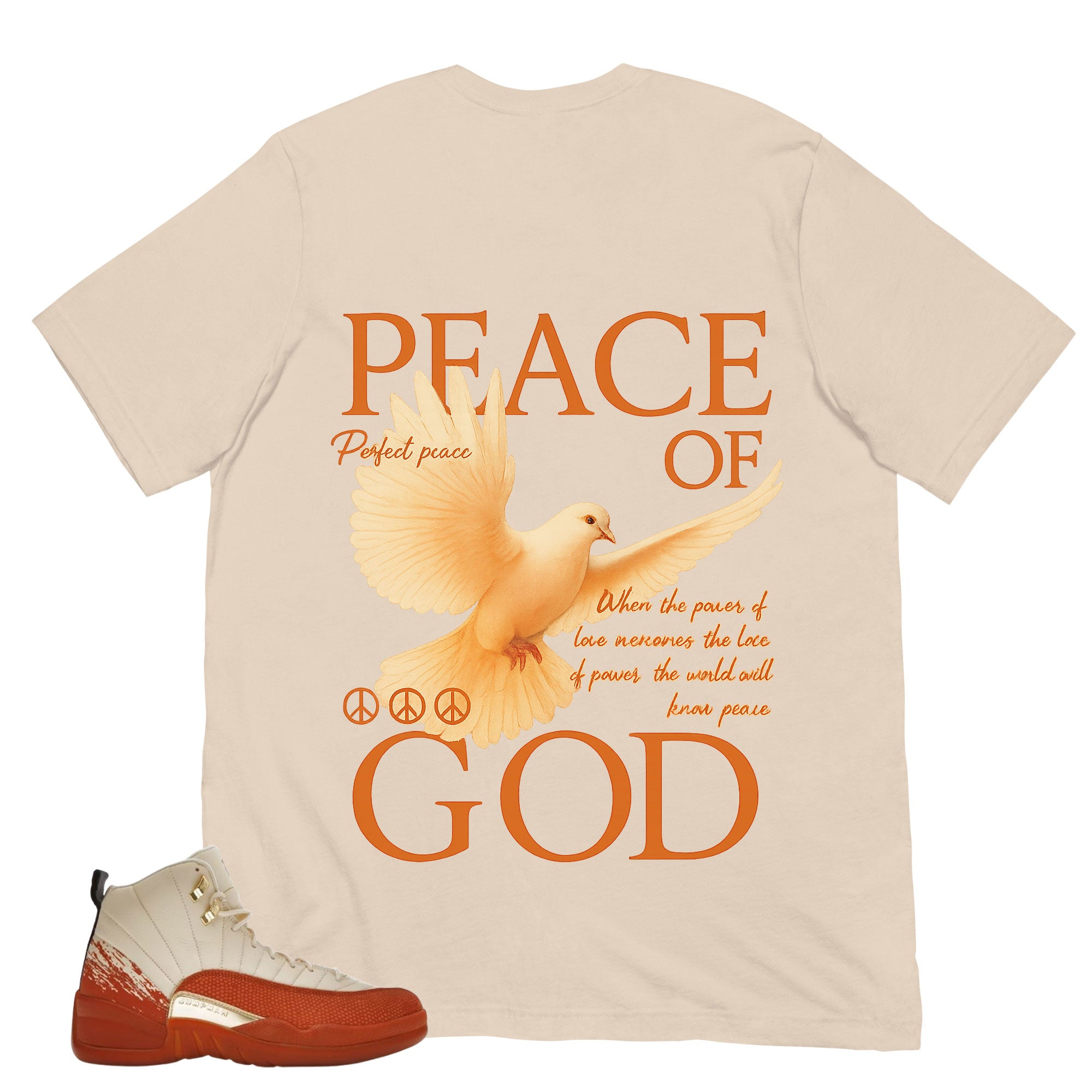Peace Of God Shirt - Match Eastside Golf x Air Jordan 12 'Out the Mud'