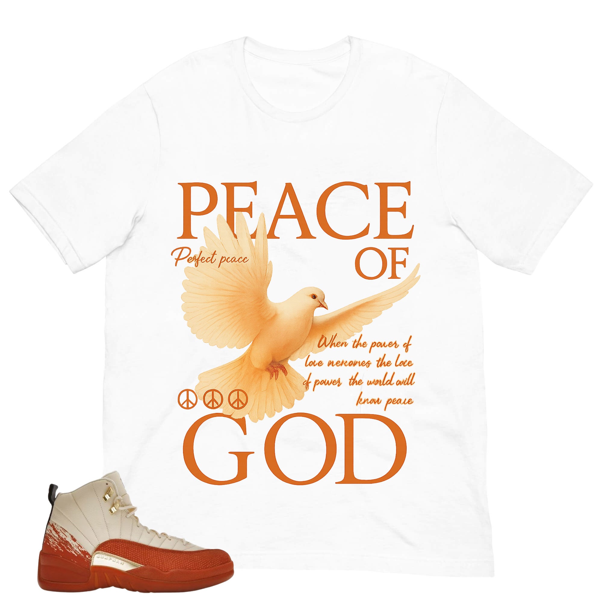 Peace Of God Shirt - Match Eastside Golf x Air Jordan 12 'Out the Mud'