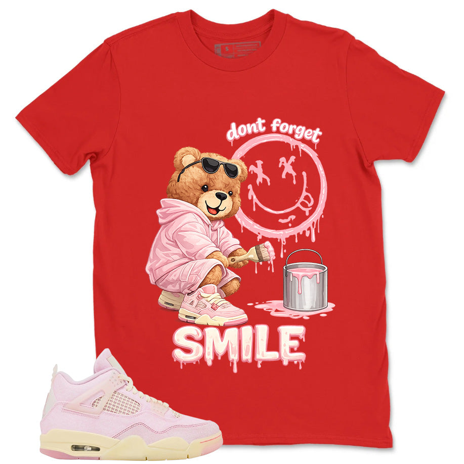 Pink Iced Carmine 4s Zadago Shirt Don't Forget Smile Graphic