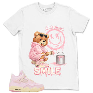 Pink Iced Carmine 4s Zadago Shirt Don't Forget Smile Graphic
