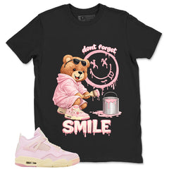 Pink Iced Carmine 4s Zadago Shirt Don't Forget Smile Graphic