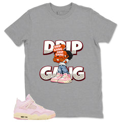 Pink Iced Carmine 4s Zadago Shirt Drip Gang Graphic