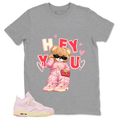 Pink Iced Carmine 4s Zadago Shirt Hey You Graphic