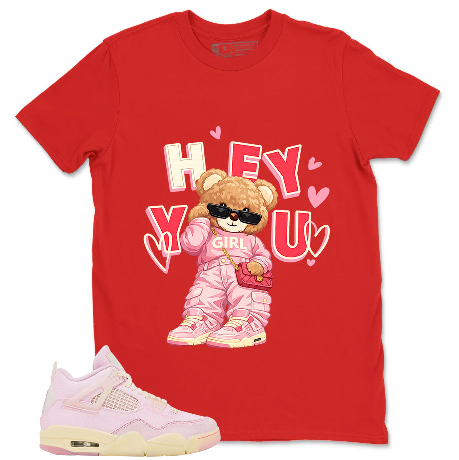 Pink Iced Carmine 4s Zadago Shirt Hey You Graphic