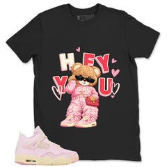 Pink Iced Carmine 4s Zadago Shirt Hey You Graphic