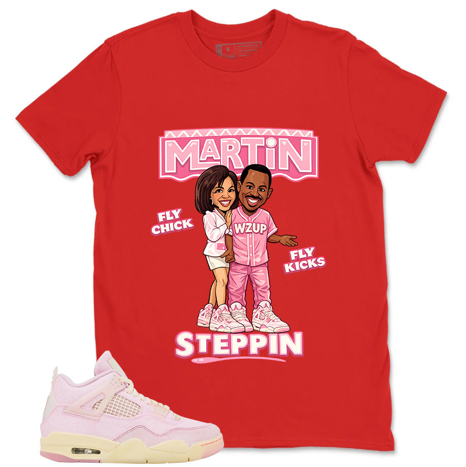 Pink Iced Carmine 4s Zadago Shirt Martin Steppin Graphic
