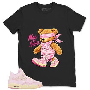 Pink Iced Carmine 4s Zadago Shirt Move In Silence Graphic