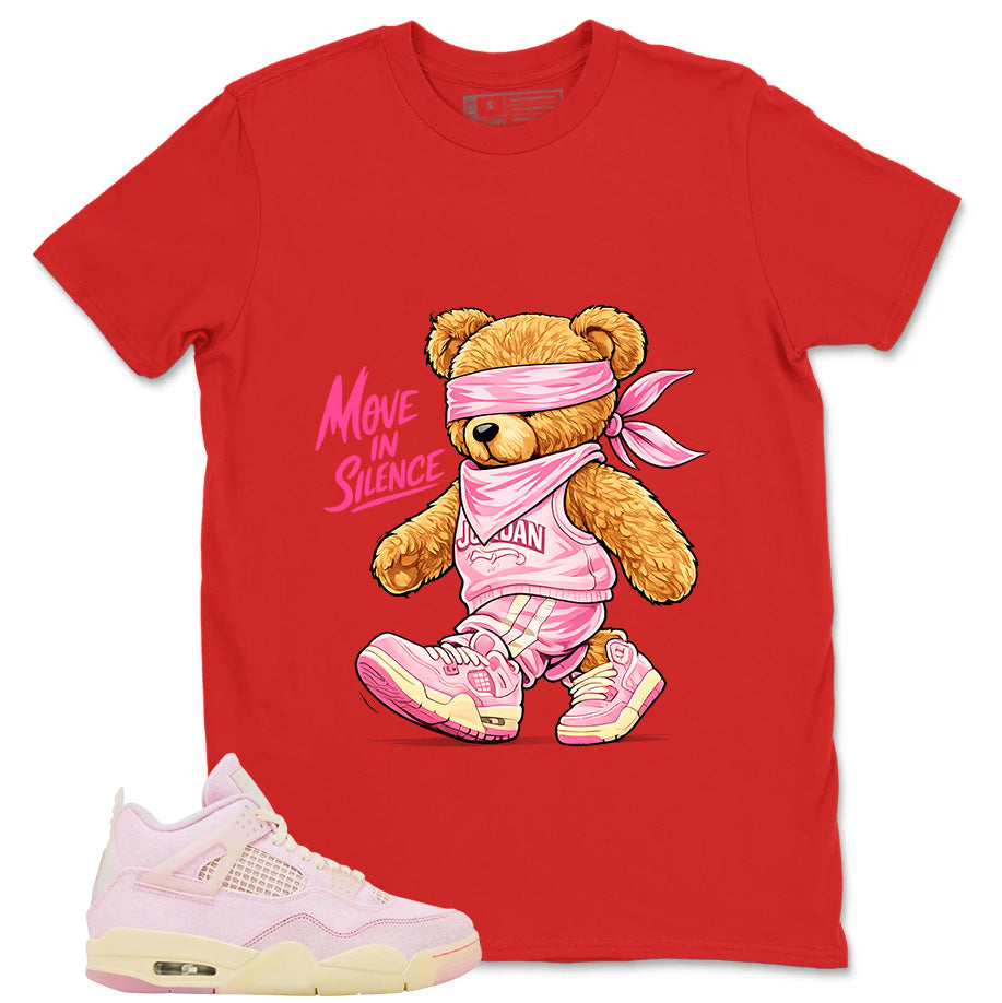 Pink Iced Carmine 4s Zadago Shirt Move In Silence Graphic