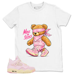Pink Iced Carmine 4s Zadago Shirt Move In Silence Graphic