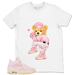 Pink Iced Carmine 4s Zadago Shirt Play Hard Bear Graphic