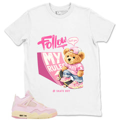 Pink Iced Carmine 4s Zadago Shirt Skate Boy Graphic