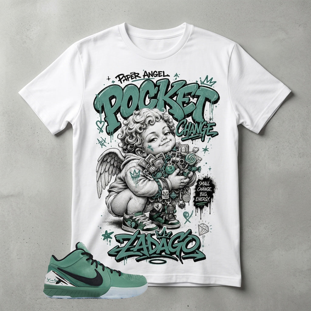 Pocket Change Angel Graphic Tee - Shirt To Match Kobe 4 Protro Girl Dad
