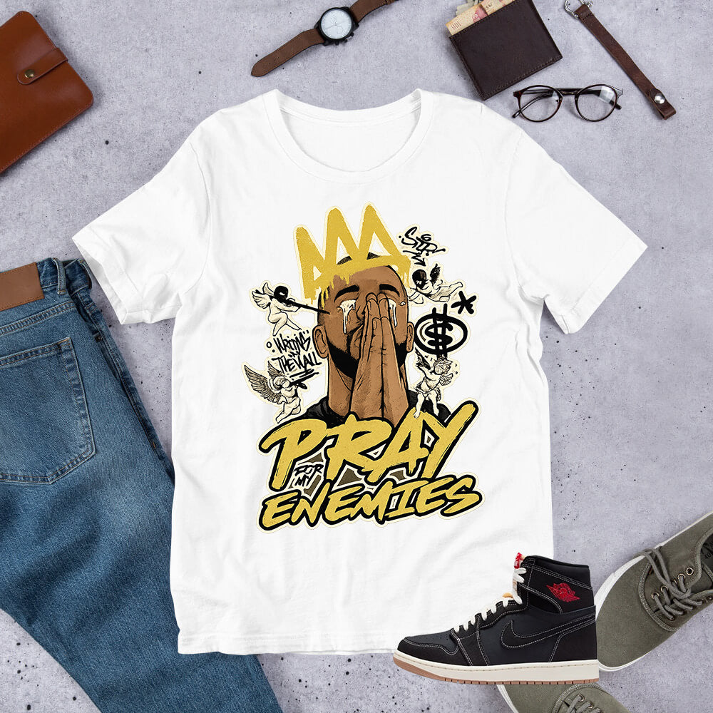 Pray For My Enemies Shirt - Match Air Jordan 1 Flight Club