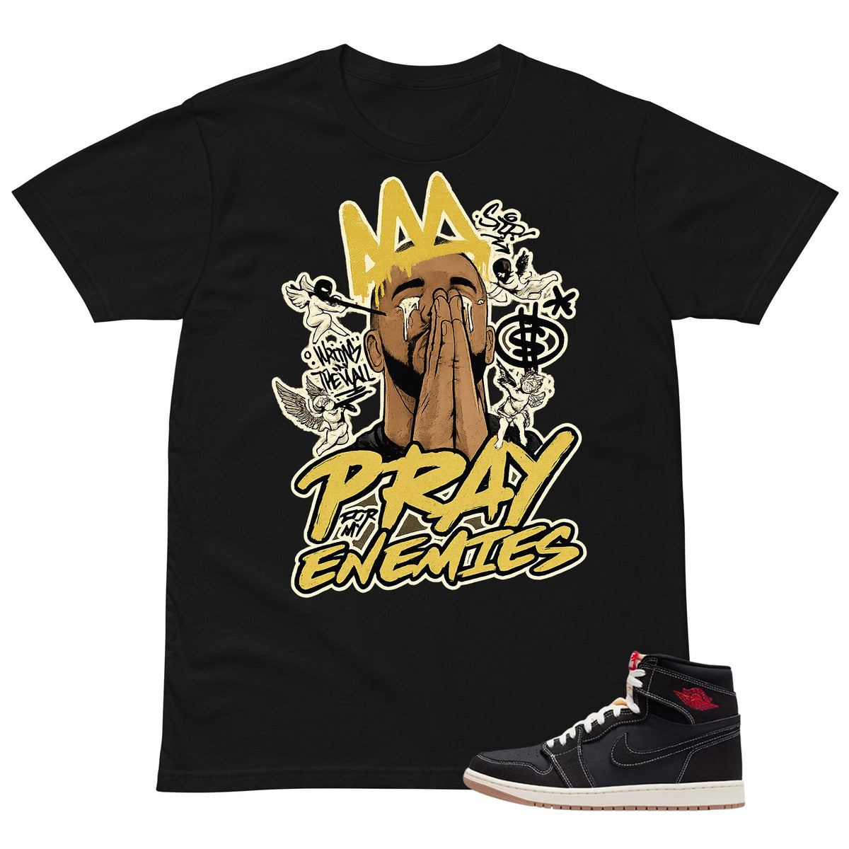 Pray For My Enemies Shirt - Match Air Jordan 1 Flight Club