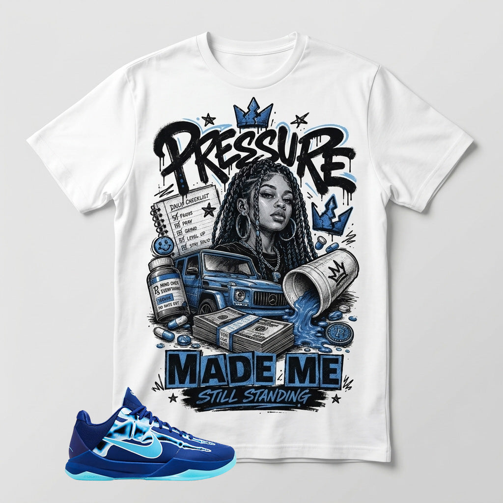 Pressure Made Me Standing Graphic Tee - Shirt To Match Kobe 5 Protro X-Ray