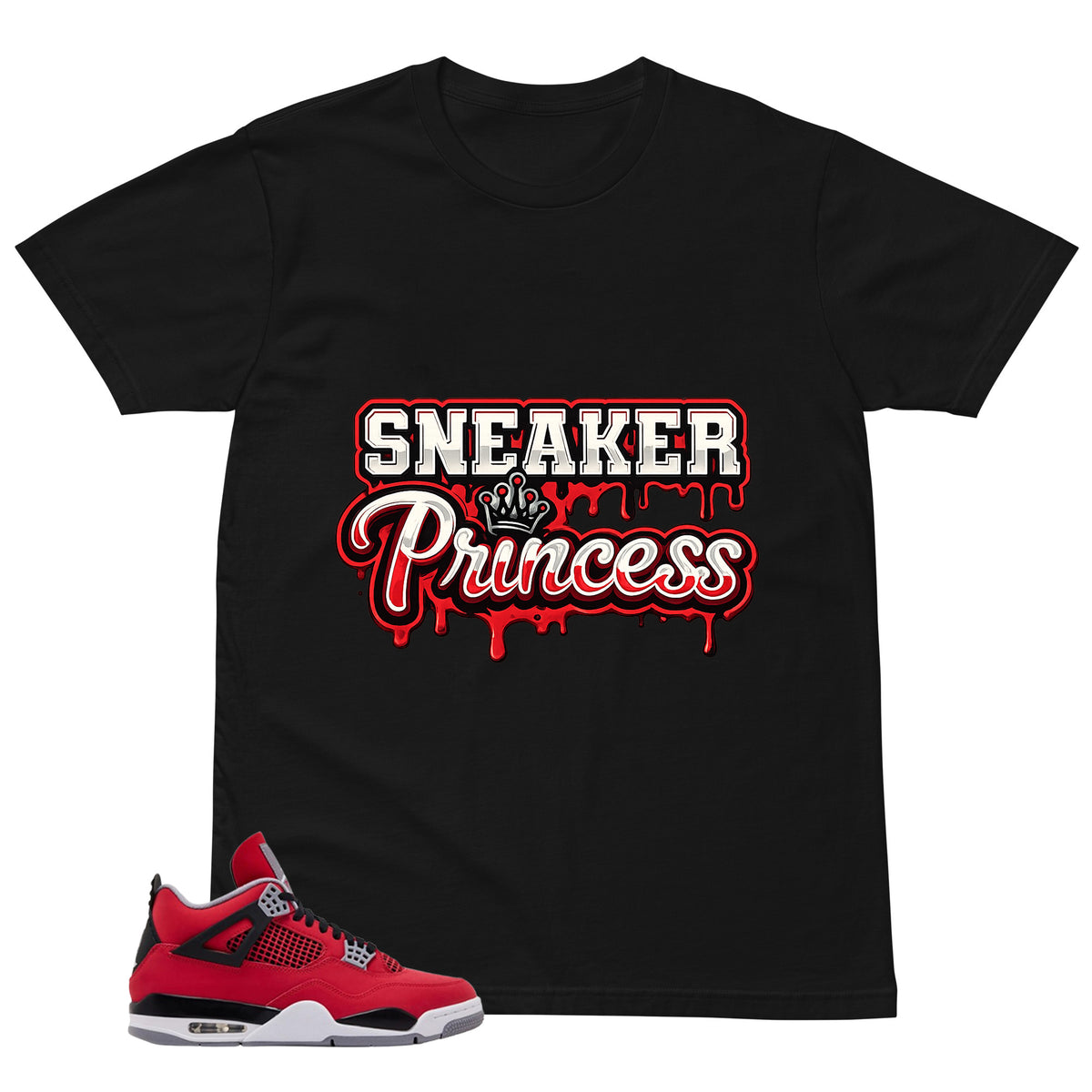 Princess Sneaker Shirt - Match Air Jordan 4 Toro Bravo