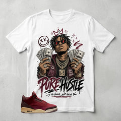 Pure Hustle Graphic Tee - Shirt To Match Air Jordan 3 Bin23