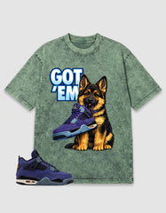 Purple Lakers 4s Zadago Washed T-shirt Got Em GS Graphic