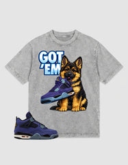 Purple Lakers 4s Zadago Washed T-shirt Got Em GS Graphic