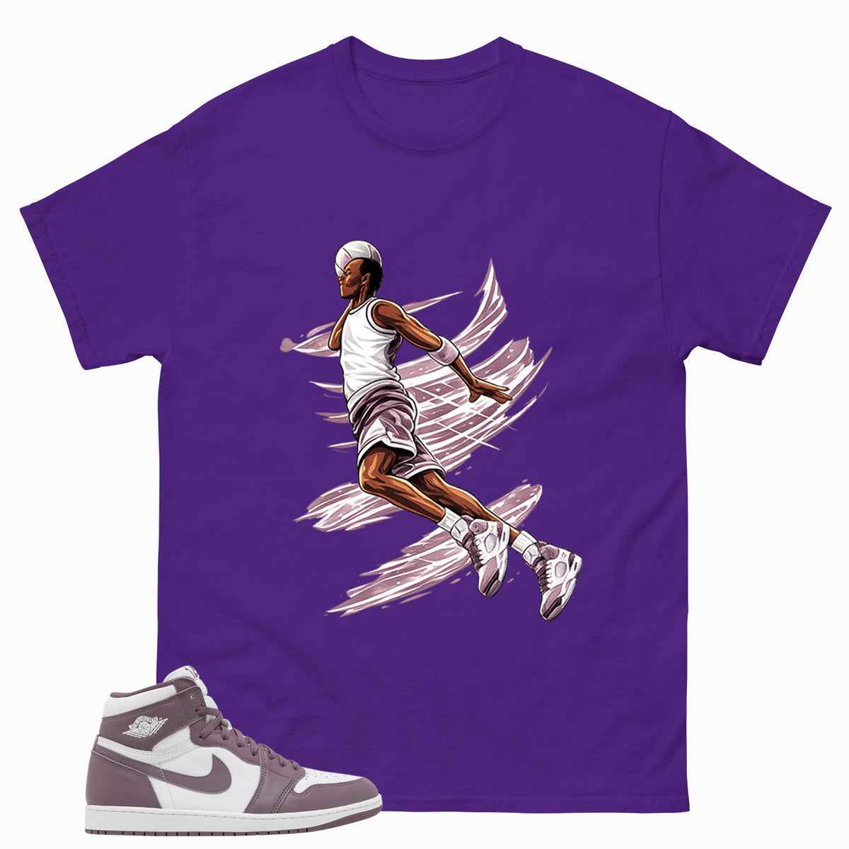 Purple Mauve 1s Zadago Shirt Air Ball Graphic