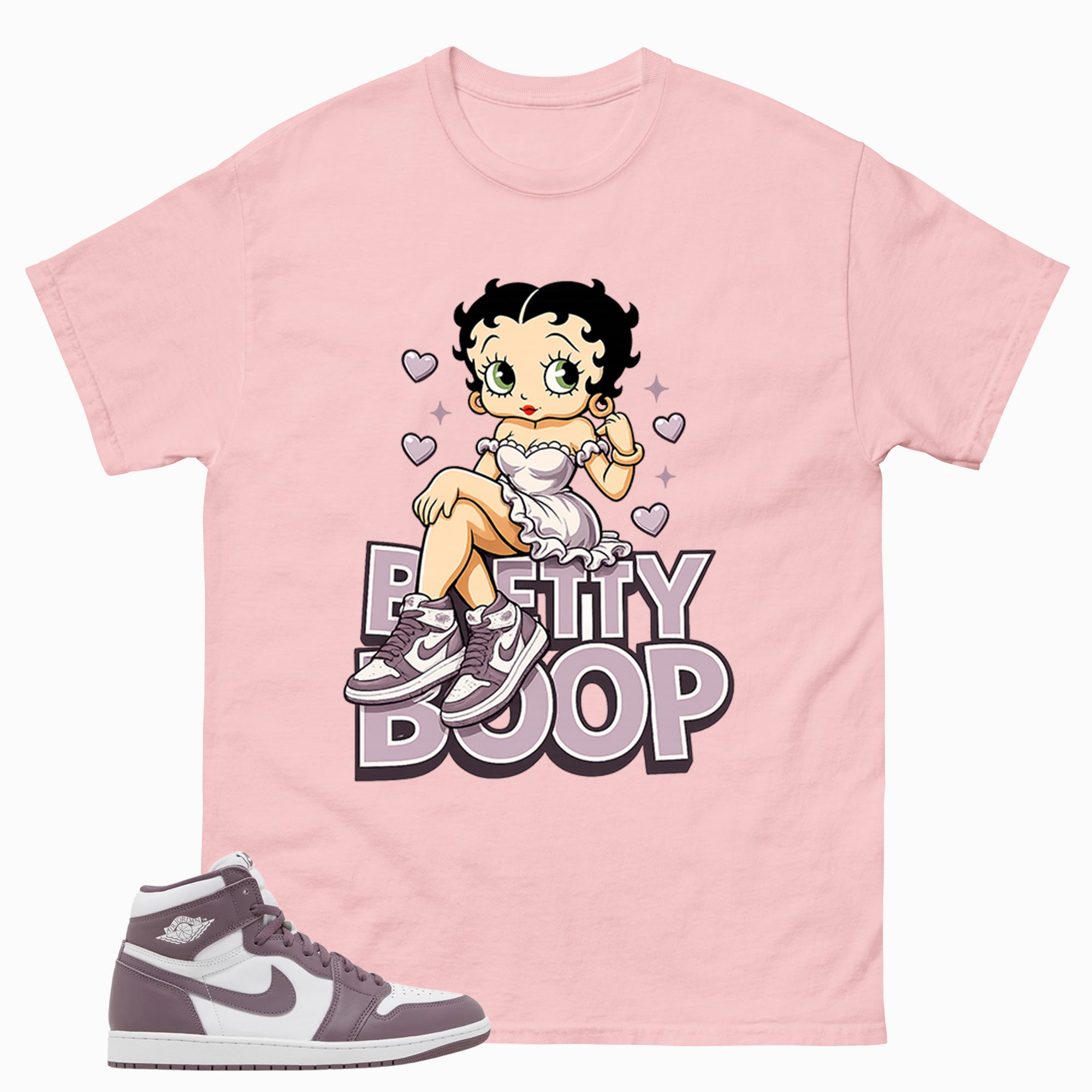 Purple Mauve 1s Zadago Shirt Betty Boop Graphic