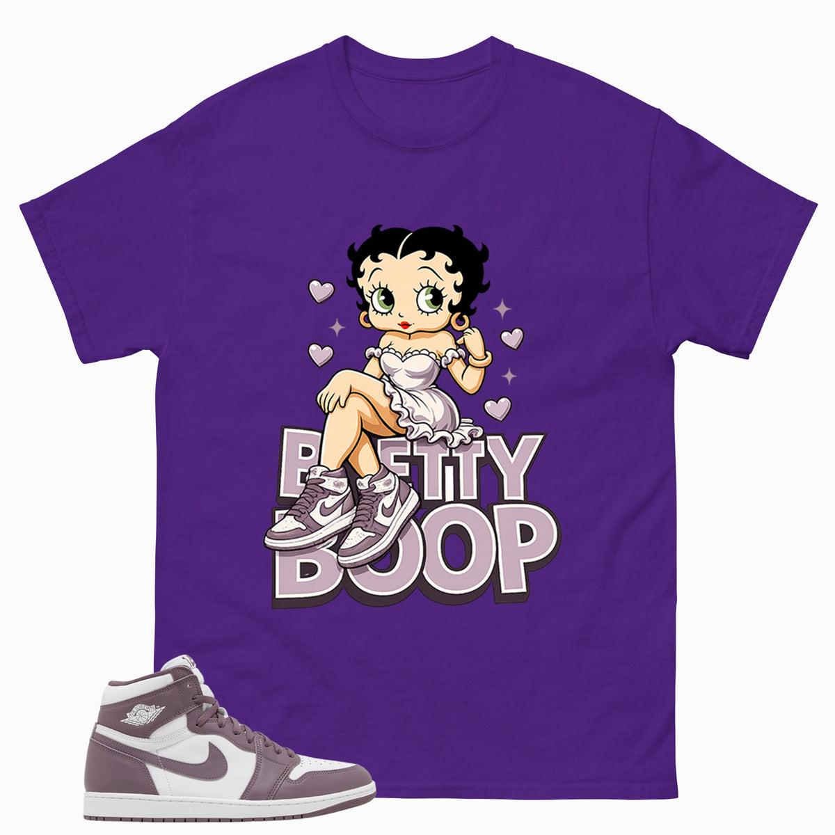 Purple Mauve 1s Zadago Shirt Betty Boop Graphic