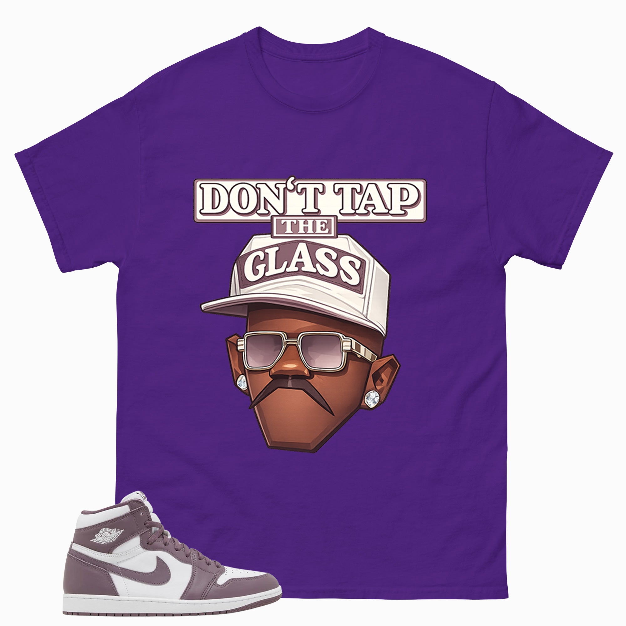 Purple Mauve 1s Zadago Shirt Don't Tap The Glass Graphic