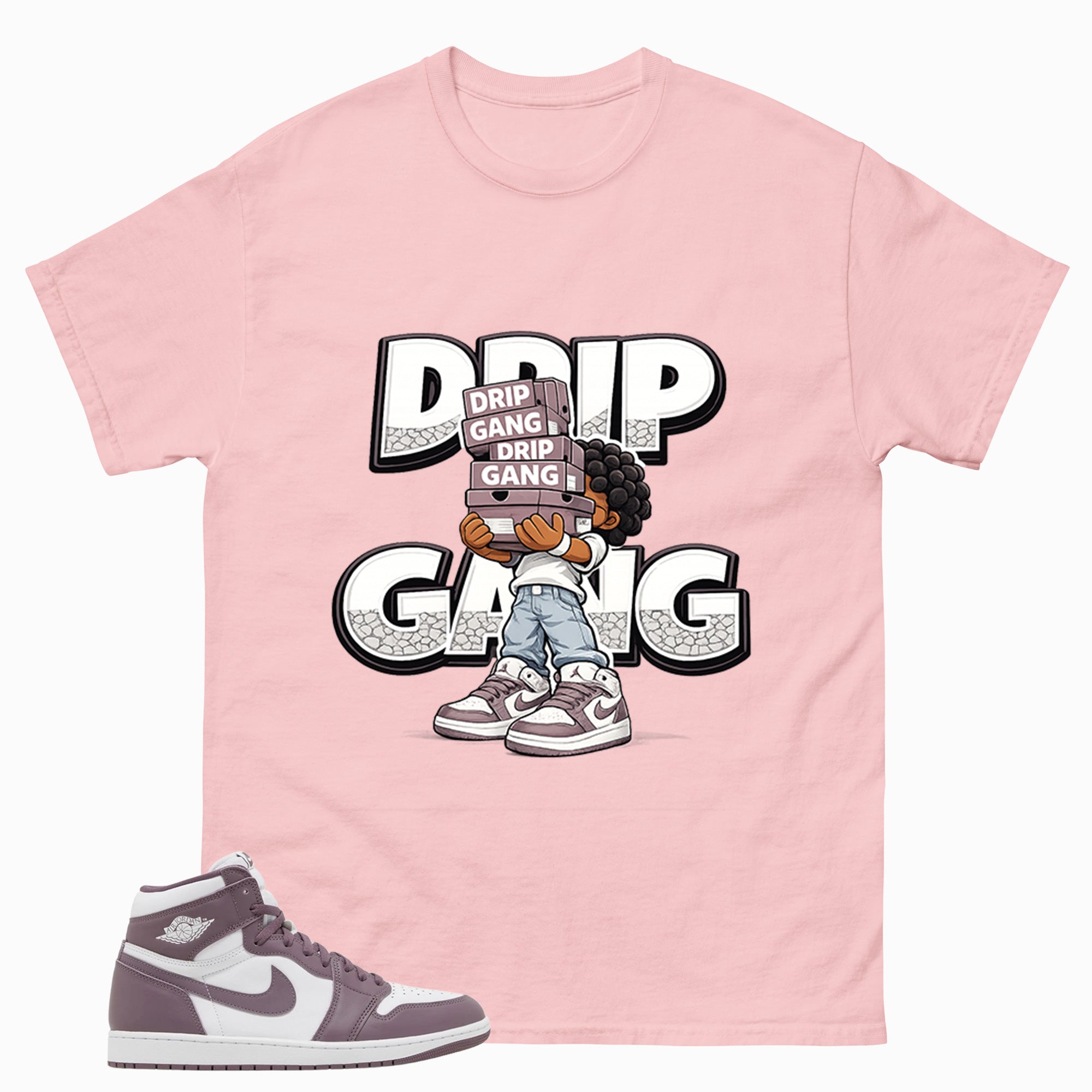 Purple Mauve 1s Zadago Shirt Drip Gang Graphic
