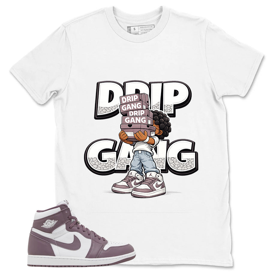 Purple Mauve 1s Zadago Shirt Drip Gang Graphic