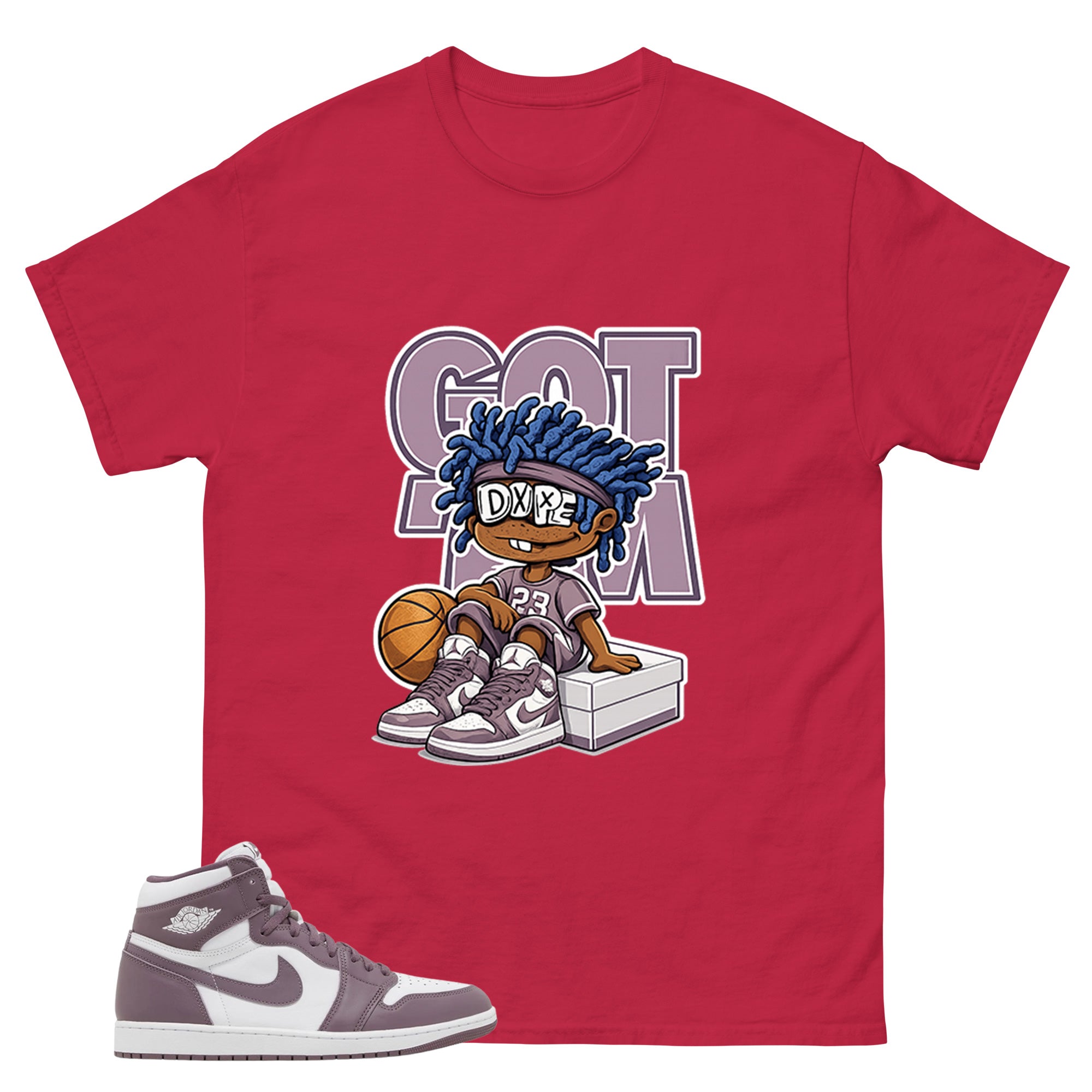 Purple Mauve 1s Zadago Shirt Got Em Dope Graphic
