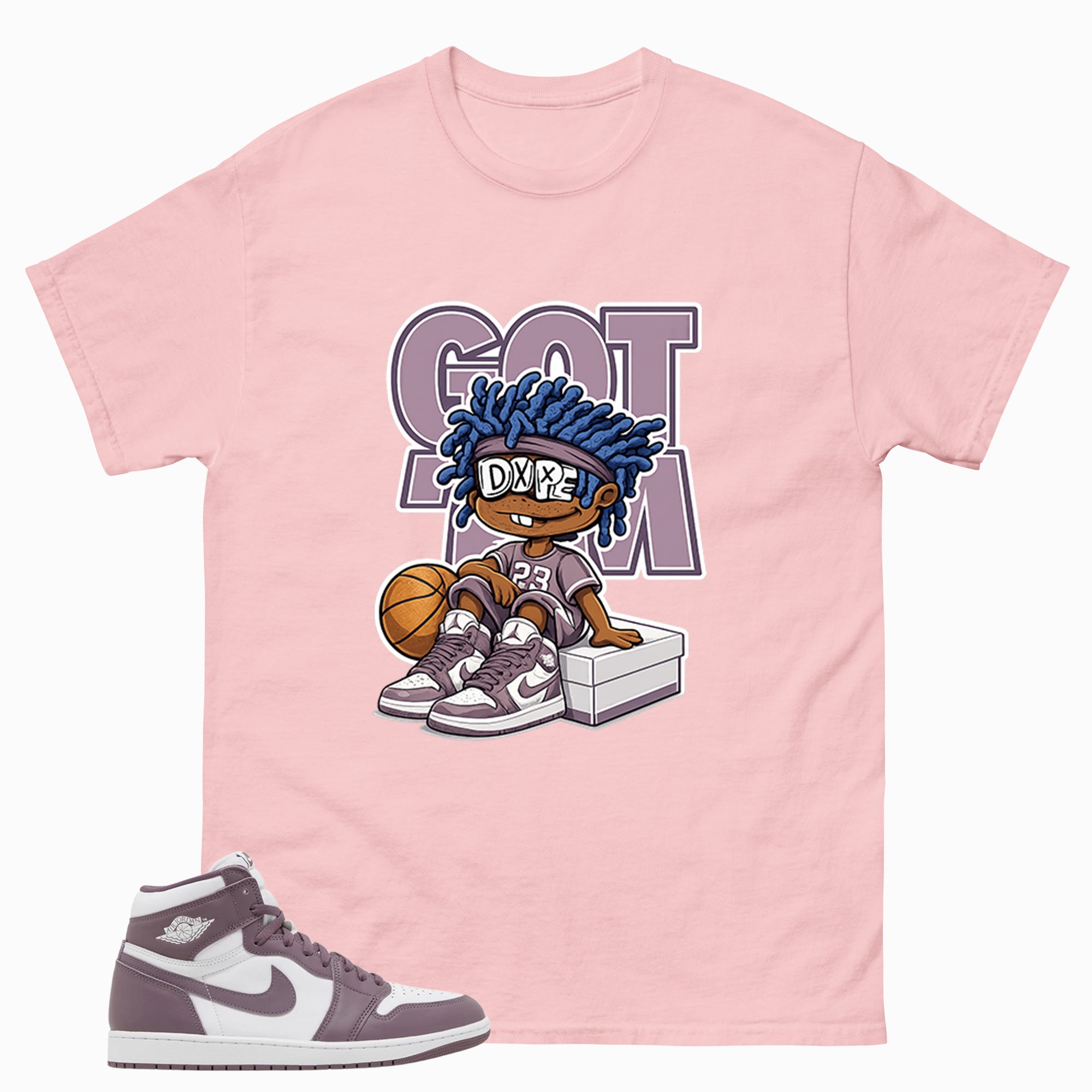 Purple Mauve 1s Zadago Shirt Got Em Dope Graphic