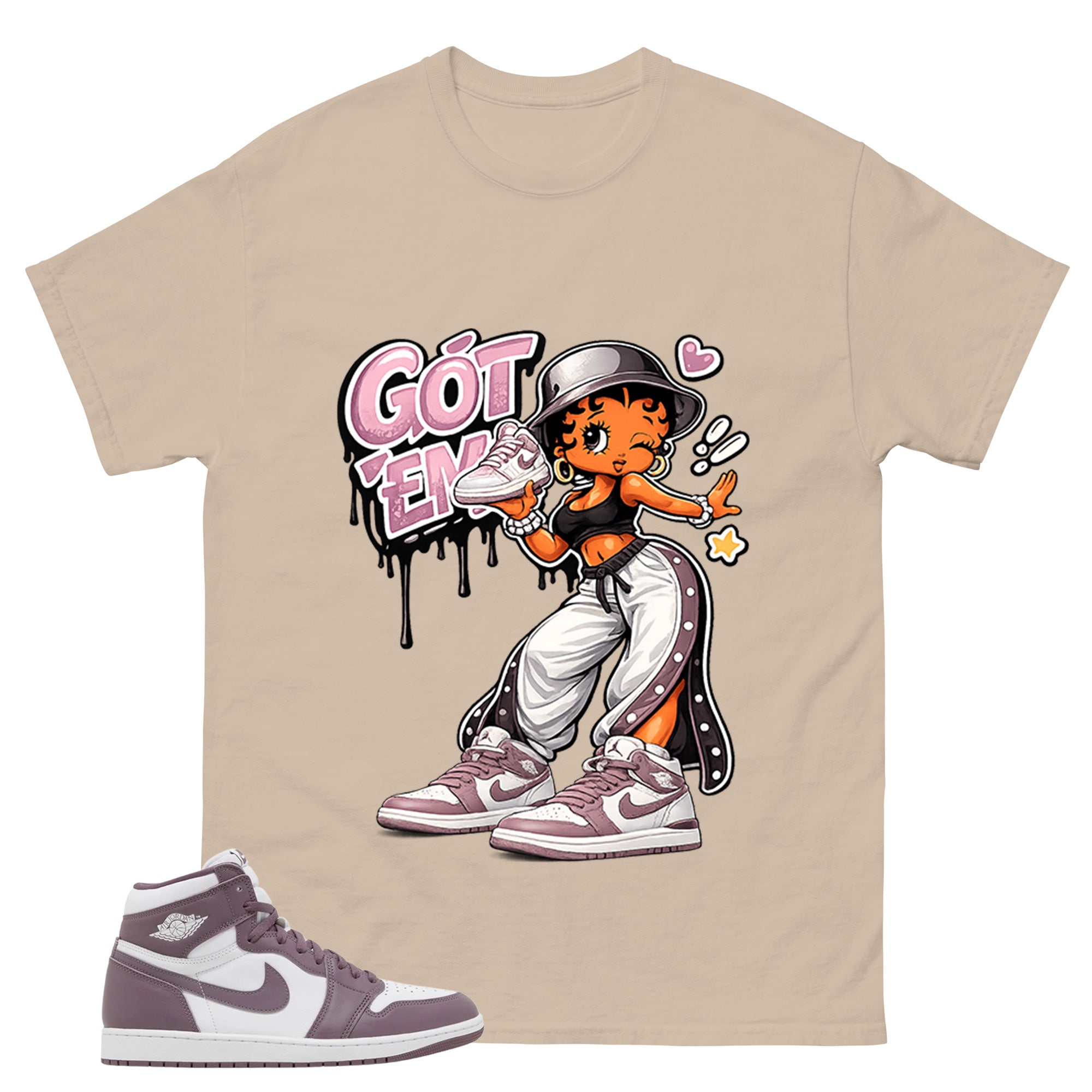 Purple Mauve 1s Zadago Shirt Got Em Lady Graphic