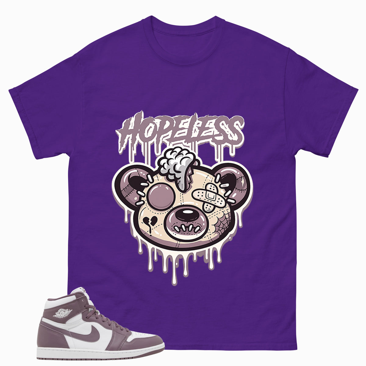 Purple Mauve 1s Zadago Shirt Hopeless Graphic