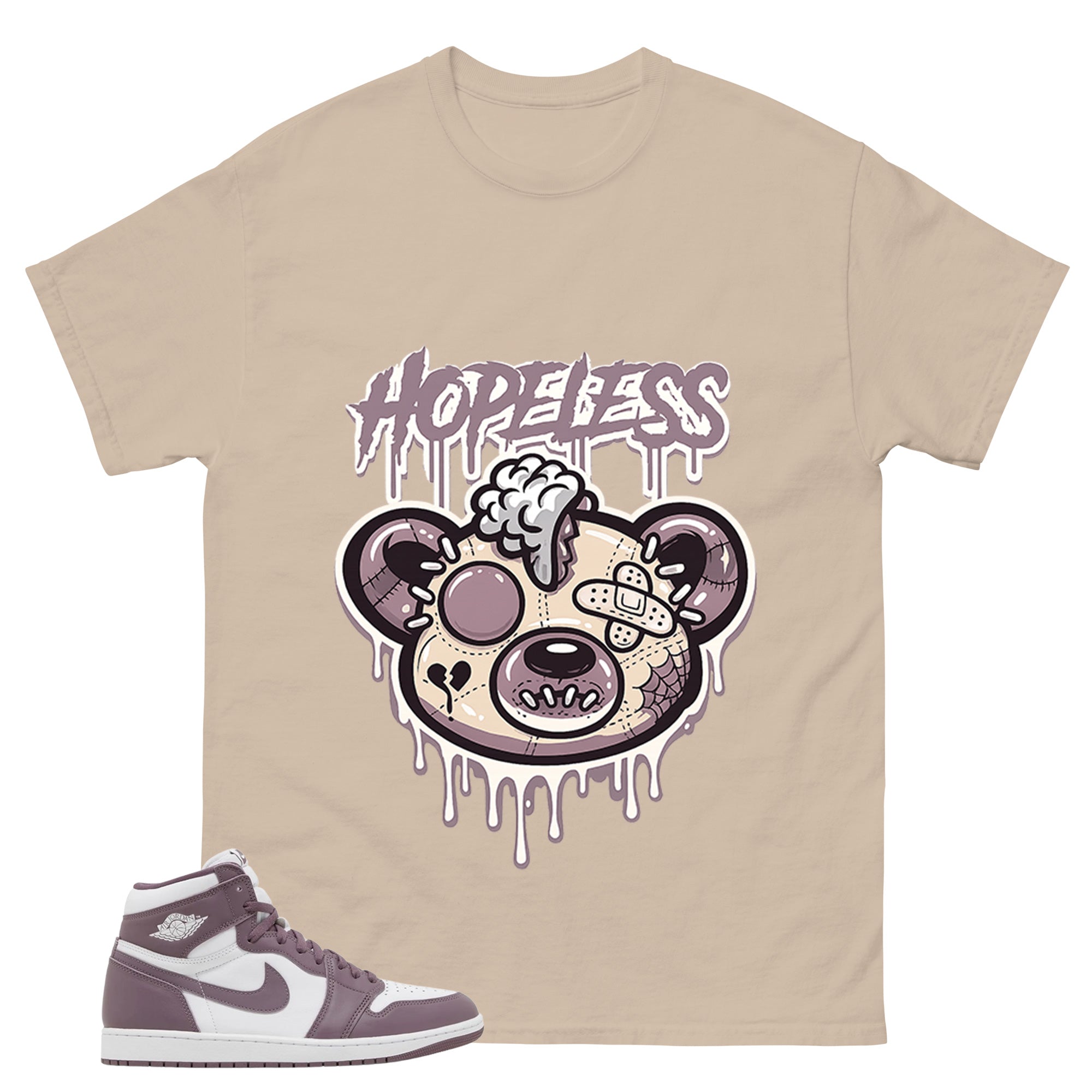 Purple Mauve 1s Zadago Shirt Hopeless Graphic