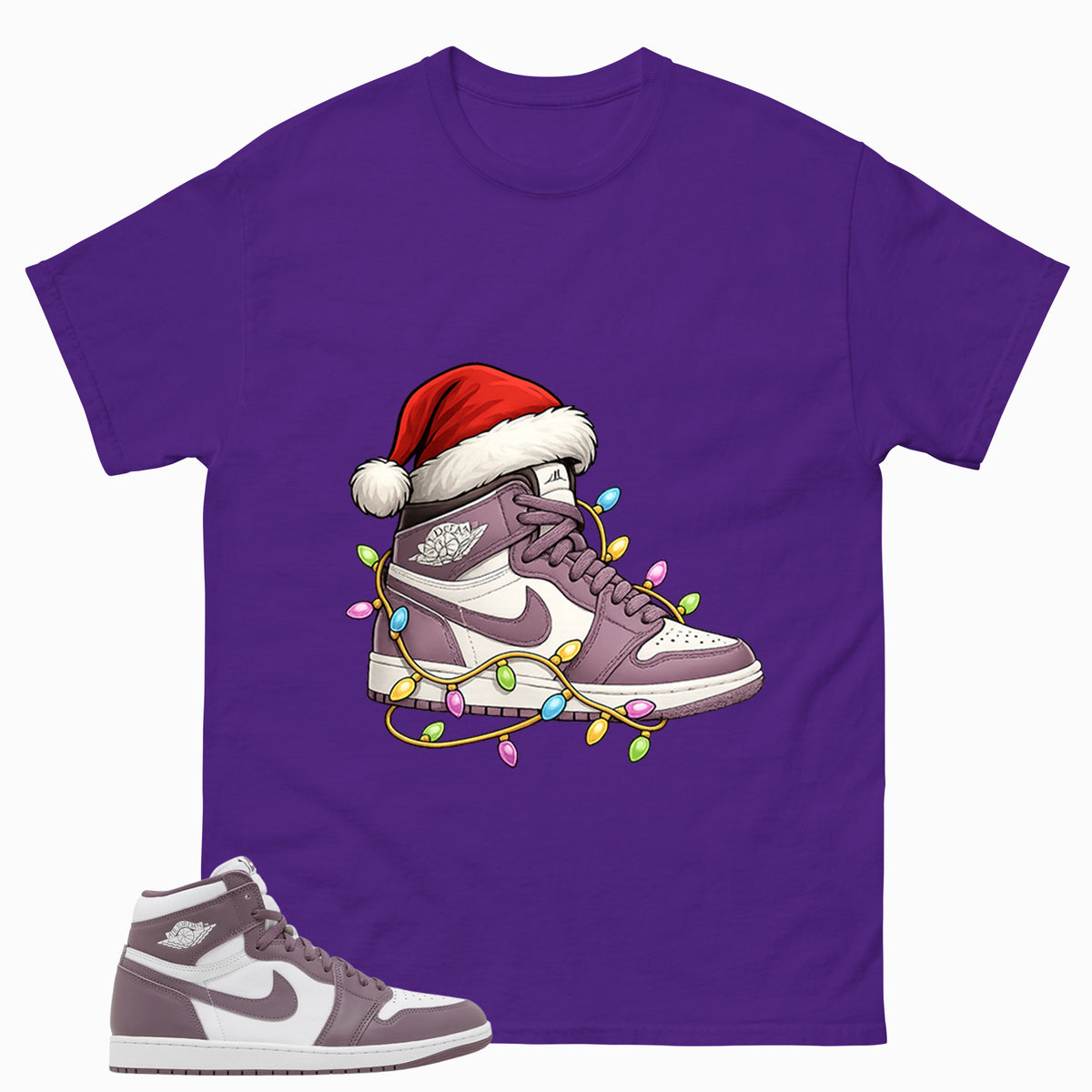 Purple Mauve 1s Zadago Shirt Kickmas Graphic