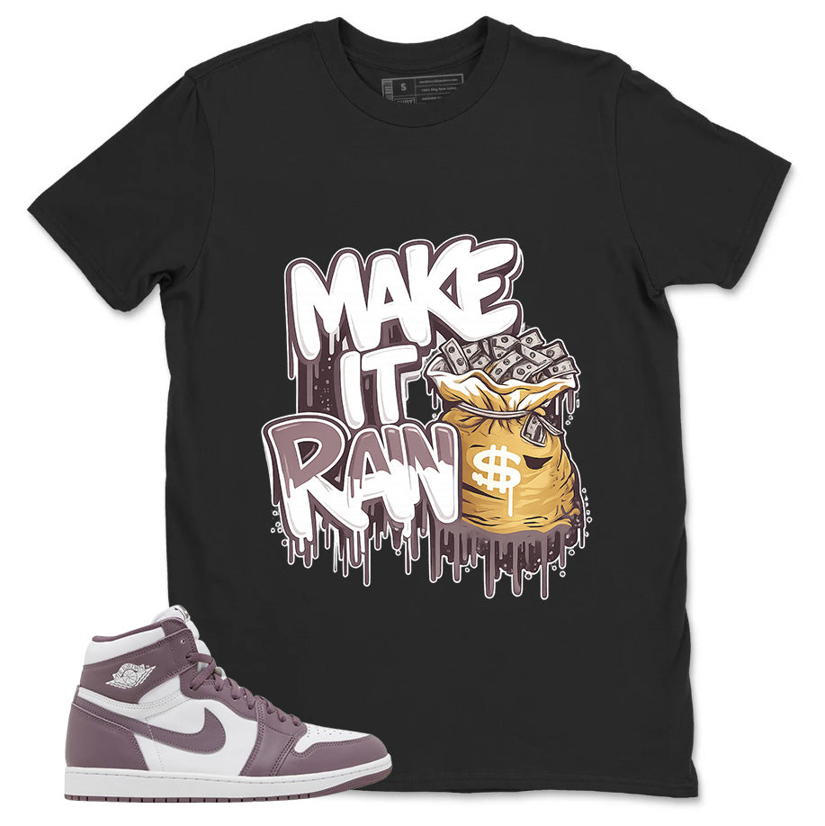 Purple Mauve 1s Zadago Shirt Make It Rain Graphic