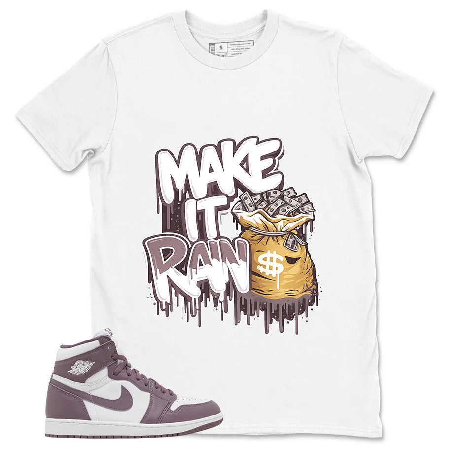 Purple Mauve 1s Zadago Shirt Make It Rain Graphic
