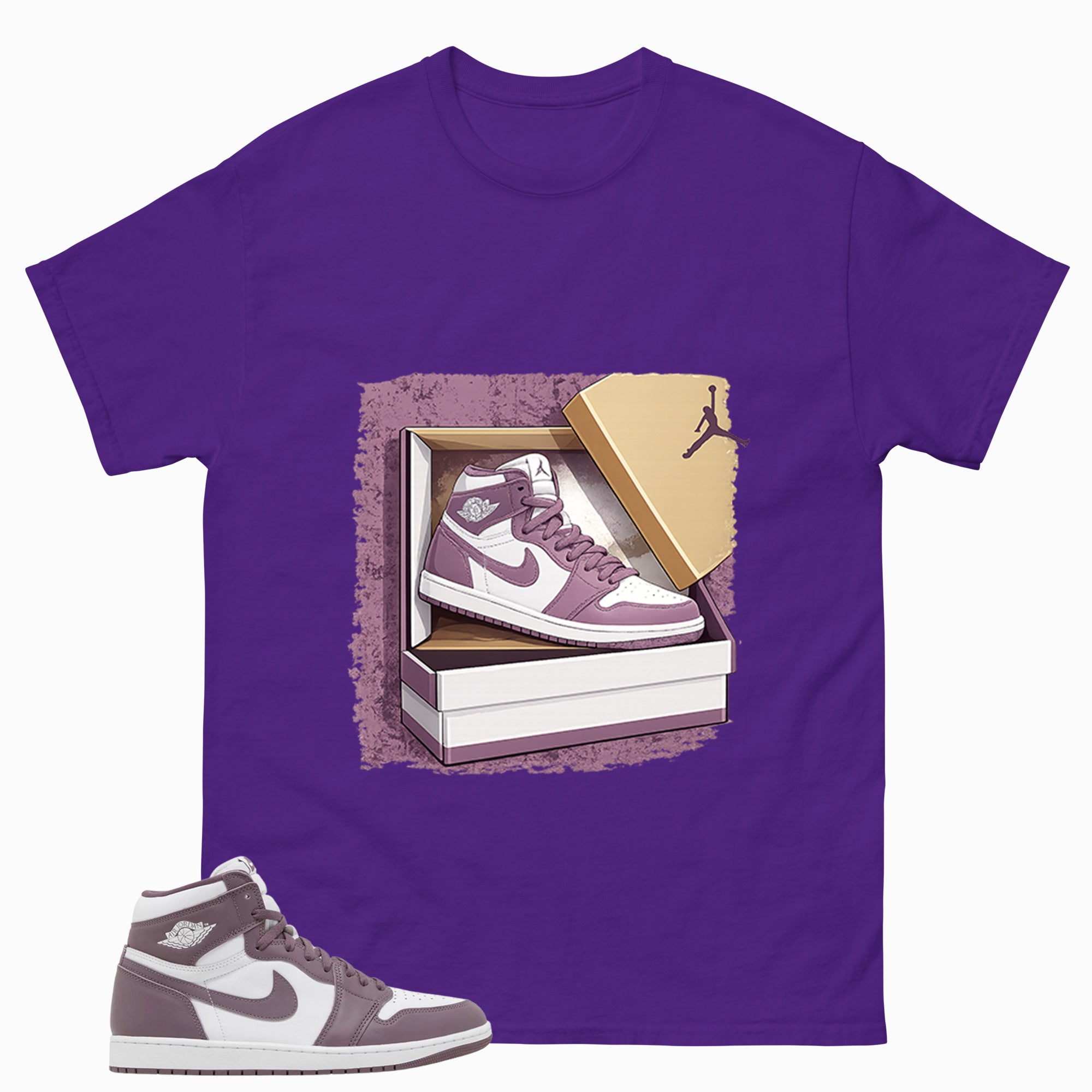 Purple Mauve 1s Zadago Shirt New Kicks Graphic