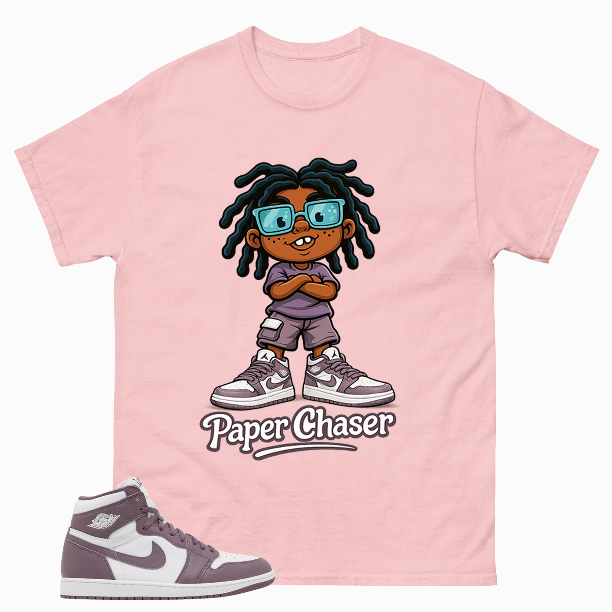 Purple Mauve 1s Zadago Shirt Paper Chaser Graphic