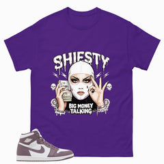 Purple Mauve 1s Zadago Shirt Shiesty Big Money Talking Graphic