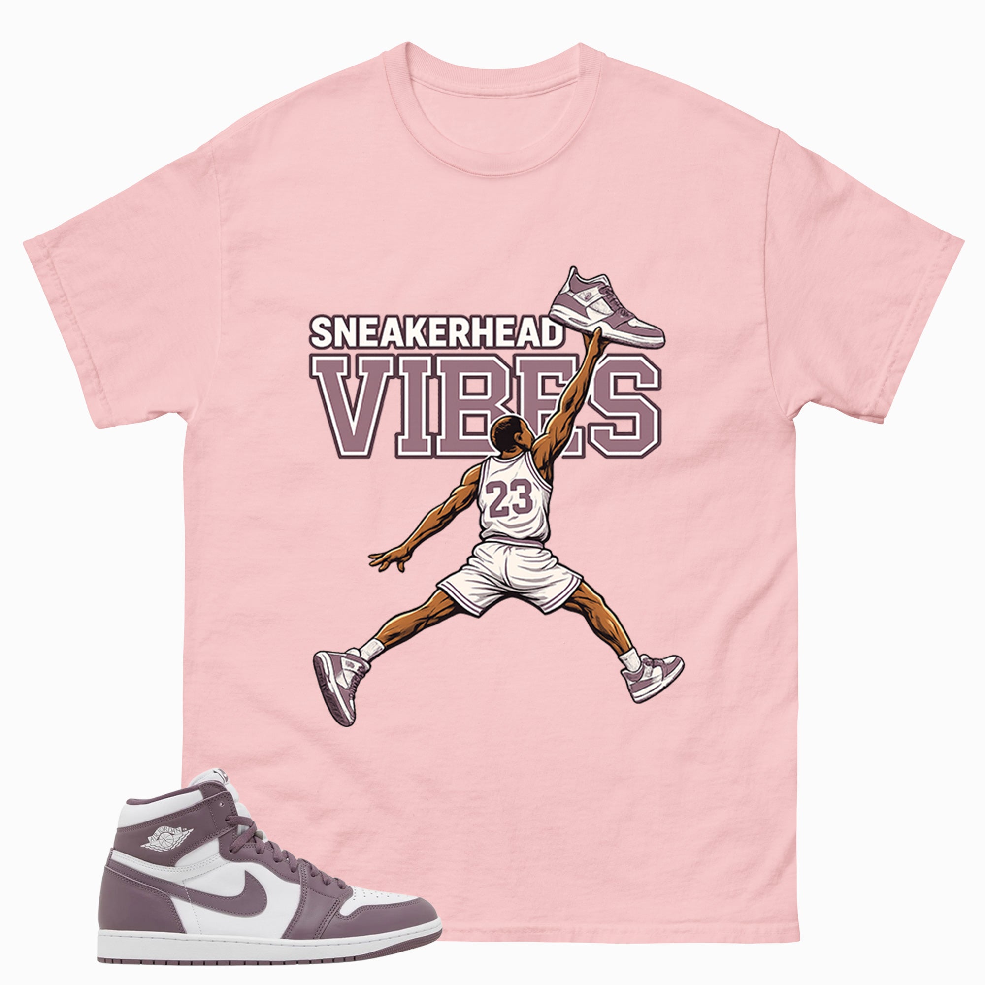 Purple Mauve 1s Zadago Shirt Sneakerhead Vibes Graphic