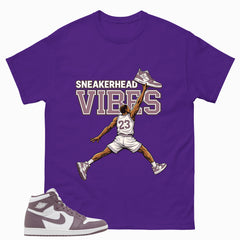 Purple Mauve 1s Zadago Shirt Sneakerhead Vibes Graphic
