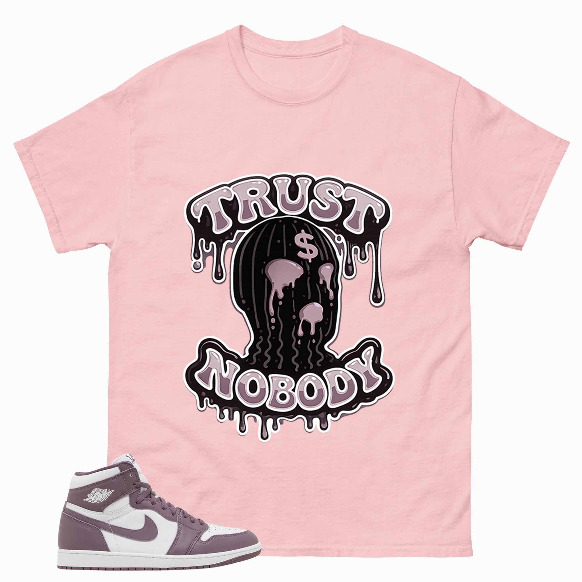 Purple Mauve 1s Zadago Shirt Trust Nobody Graphic