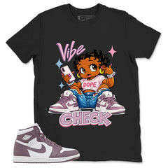 Purple Mauve 1s Zadago Shirt Vibe Check Graphic