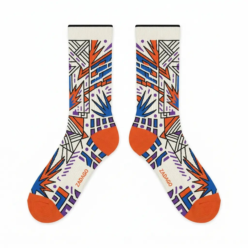 Quai 54 Purple Sneaker Match Socks – Air Jordan 6 Retro Inspired Mid-Calf Crew Socks