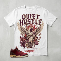 Quiet Hustle Graphic Tee - Shirt To Match Air Jordan 3 Bin23
