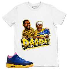Racer Blue Brazil 3s Zadago Shirt Daaamn Sneaker Graphic