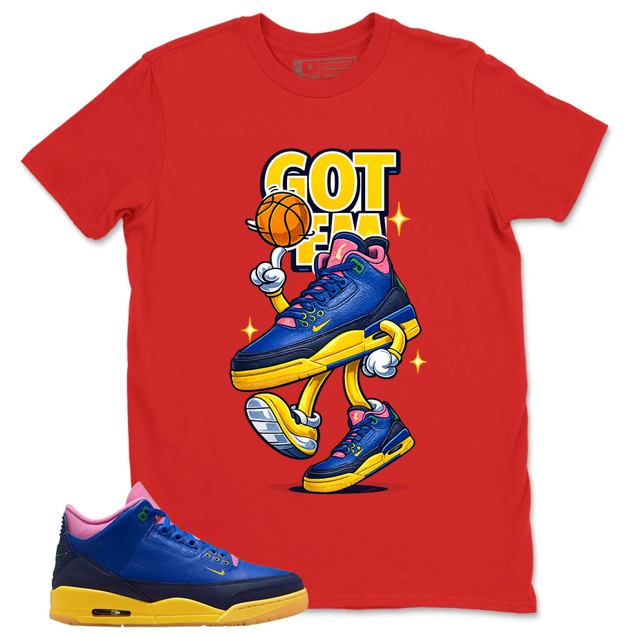 Racer Blue Brazil 3s Zadago Shirt Got 'Em Bread Graphic