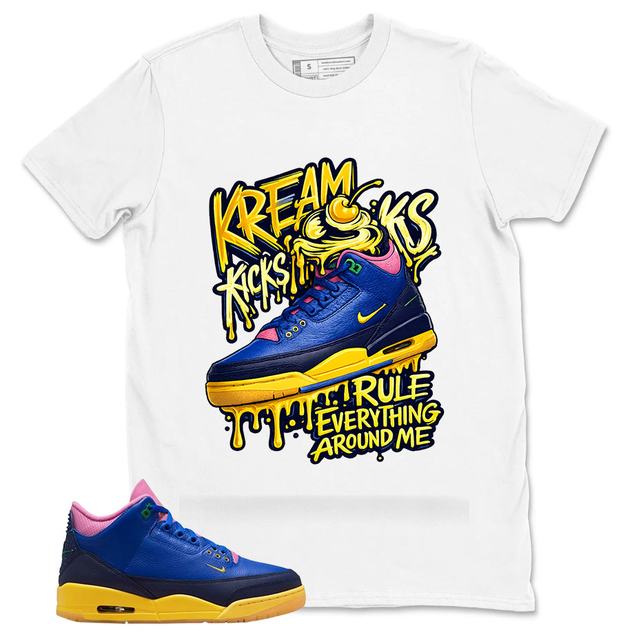 Racer Blue Brazil 3s Zadago Shirt Kream Kicks Graphic